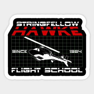 Stringfellow Hawke Flight School Sticker